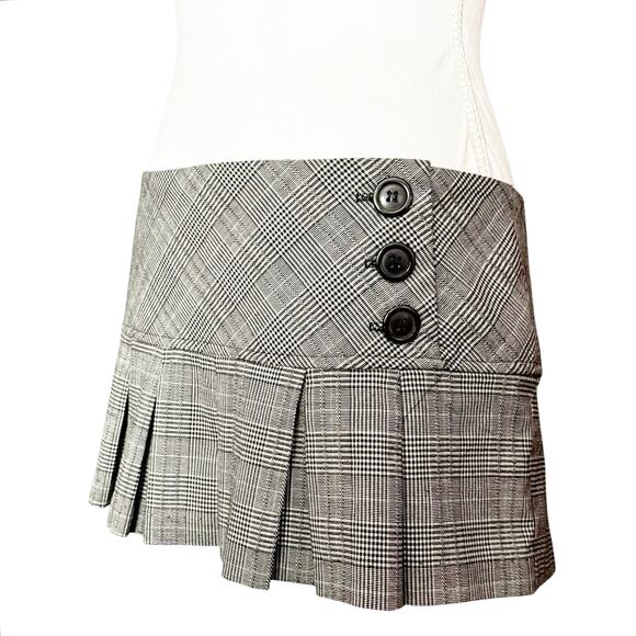 Charlotte Russe Y2K micro mini skirt plaid academia schoolgirl alt grunge size L - Picture 9 of 10